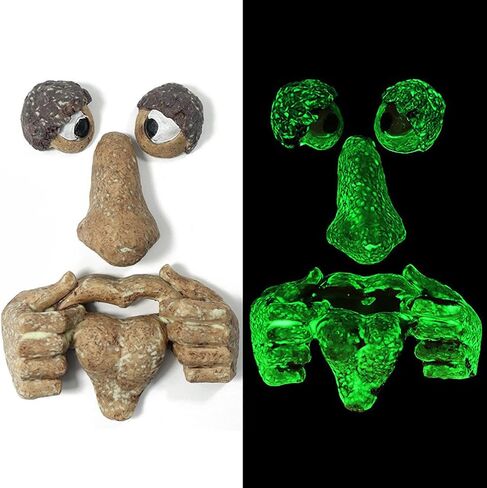 Resin Tree Face Decor, Realistic Facial Features, Night Light Design, Easy To Hang, Brown, G Size, Modern Style, Tree & Animal Theme, Easter & Halloween Decor in Kuwait