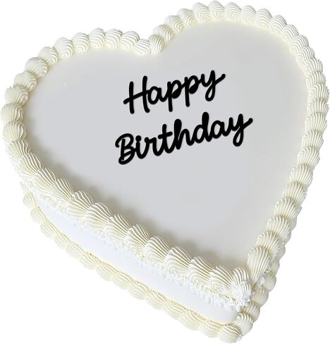 غلاف كعكة عيد ميلاد سعيد، زخرفة كعكة عيد ميلاد من الأكريليك الأسود لحفلات أعياد الميلاد، ديكور الكيك للنساء والفتيات طاولة الحلوى (عيد ميلاد سعيد) in Kuwait
