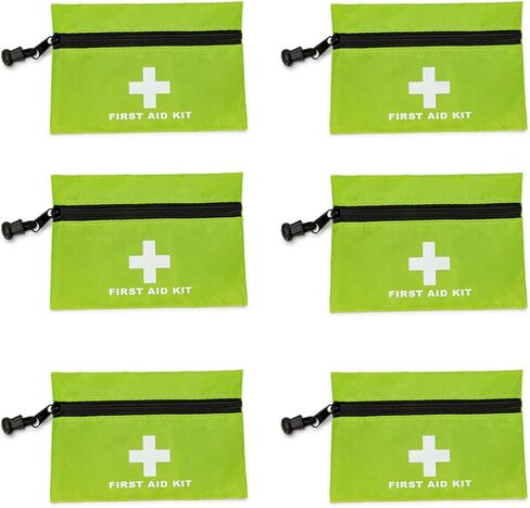 PAXLAMB Red First Aid Bag Small First Aid Kit Empty Medical Storage Bag for First Aid Kits Pack Emergency Hiking Backpacking Camping Cycling Travel Car (Red 7.9x5.5 12PCS) in Saudi Arabia