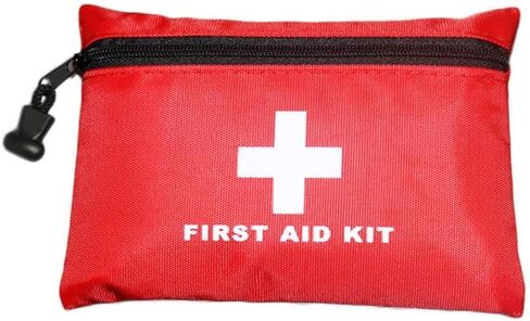 PAXLAMB Red First Aid Bag Small First Aid Kit Empty Medical Storage Bag for First Aid Kits Pack Emergency Hiking Backpacking Camping Cycling Travel Car (Red 7.9x5.5 12PCS) in Saudi Arabia