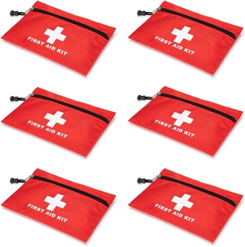 PAXLAMB Red First Aid Bag Small First Aid Kit Empty Medical Storage Bag for First Aid Kits Pack Emergency Hiking Backpacking Camping Cycling Travel Car (Red 7.9x5.5 12PCS) in Saudi Arabia