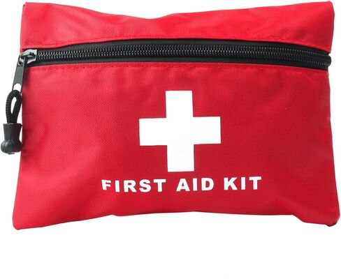 PAXLAMB Red First Aid Bag Small First Aid Kit Empty Medical Storage Bag for First Aid Kits Pack Emergency Hiking Backpacking Camping Cycling Travel Car (Red 7.9x5.5 12PCS) in Saudi Arabia