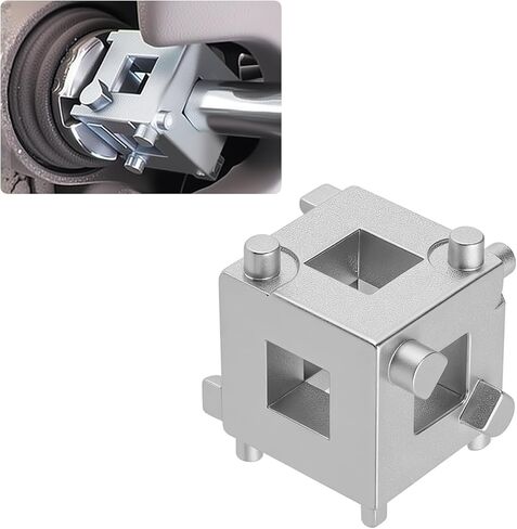 Aokdom Cube Brake Caliper Compression Tool with 3/8" Drive Port,6-in-1 Rear Brake Caliper Tool Resets Pistons,Professional Disc Brakes Piston Compressor Tools Automotive Tools in Kuwait