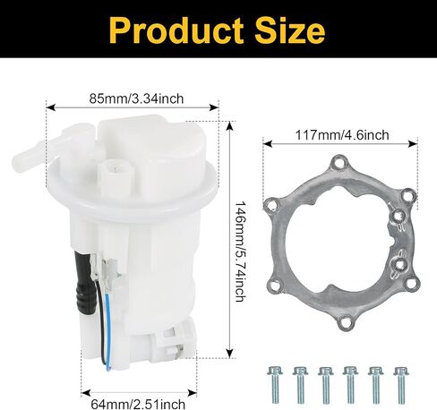 استبدال مجموعة مضخة الوقود لياماها YZ250F YZ450F YZ250FX YZ450FX WR250F WR450F 2010-2023 استبدال 33D-13907-02-00 33D-13907-01-00 in Kuwait