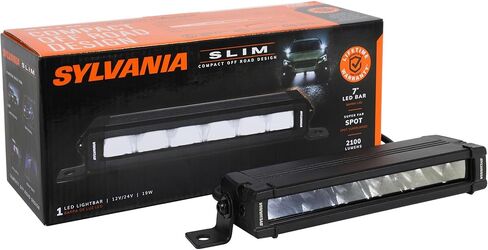 سيلفانيا - شريط إضاءة LED نحيف 7 بوصة - ضمان محدود مدى الحياة - بقعة ضوء 5400 لومن خام، تصميم مضغوط، ضوء عمل للقيادة على الطرق الوعرة، شاحنة، سيارة، قارب، ATV، UTV، SUV، 4x4 (1 قطعة) in Kuwait