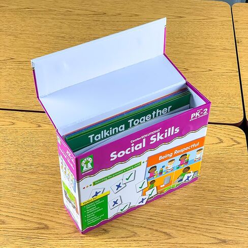 Key Education Publishing Social Skills Activities for Kids, 15 File Folder Games With Social Emotional Learning Activities, Emotional Regulation Tools for kids Preschool to Grade 2 in Saudi Arabia