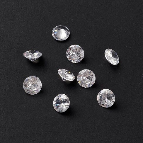 100Pcs Clear Faceted Diamond Shaped Cubic Zirconia Cabochons Pointed Back Rhinestone Cubic Zirconia Diamonds Beads for Ring Earring Bracelet DIY Jewelry Making Nail Art Craft Ring Embellishment 2mm in Kuwait