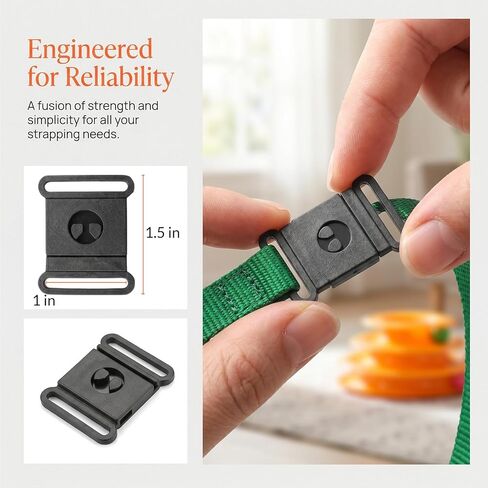 30Pcs Quick Release Buckles 1" Black Plastic Breakaway Clasp Dog Collar Lanyard Clips Hardware Buckle Clips for Straps Harness Accessories Durable for Pets in Saudi Arabia