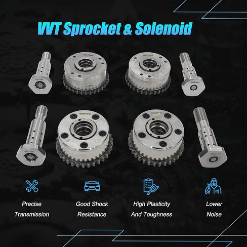 مجموعة سلسلة التوقيت AUCERAMIC مع ترس ضرس VVT مناسب 2016-2024 لكرايسلر باسيفيكا فوييجر دودج دورانجو جيب جلاديتور جراند شيروكي رانجلر رام بروماستر 1500 2500 3500 3.6L V6 VIN 7،G؛05184352AF in Kuwait