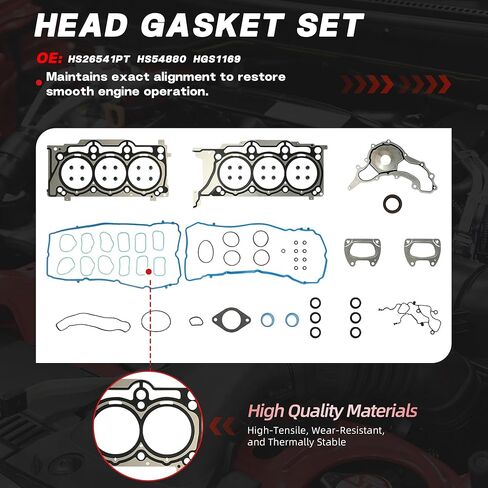 Timing Chain Kit w/Timing Tool Kit with Head Gasket Set Fit For Chrysler 200/300 Dodge Avenger Challenger Charger Grand Caravan Jeep Grand Cherokee/Wranger Pentastar 3.6L 2011-2015 in Saudi Arabia