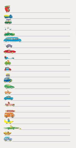 مفكرة The Unemployed Philosophers Guild Richard Scarry - 65 مفكرة مكتبية سهلة التمزق مع 4 تصميمات متبادلة للصفحات، 8.25 بوصة × 4.25 بوصة in Kuwait