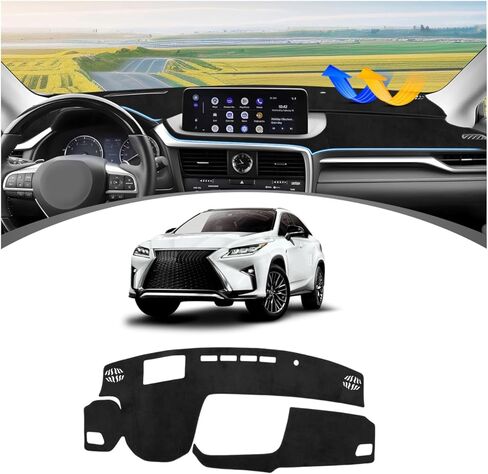 FIILINES Dash Cover Compatible with Lexus RX 2016 2017 2018 2019 Dashboard Cover Car Accessories Dash Mat Sunshade Nonslip Mesh Protector No Glare in Saudi Arabia