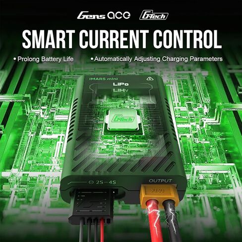 Gens ace Imars Mini G-Tech 60W Lipo Battery Charger - Eco Friendly Version(Not Include The USB-C Power Adapter) in Saudi Arabia