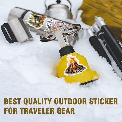 50PCS Outdoor Adventure Stickers, Travel Camping Stickers for Kids Family Waterproof Vinyl Nature Sticker for Water Bottles Phone Luggage Car Bike Scrapbooking Journaling in Saudi Arabia
