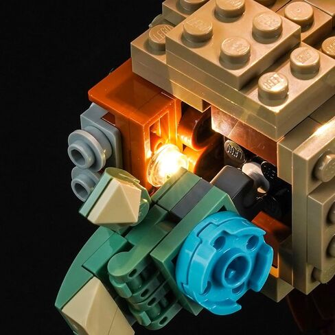 مصباح LED BrickBling متوافق مع Lego Grogu (Mandalorian Apprentice) 75446، مجموعة الإضاءة الإبداعية - باستثناء الطراز in Kuwait