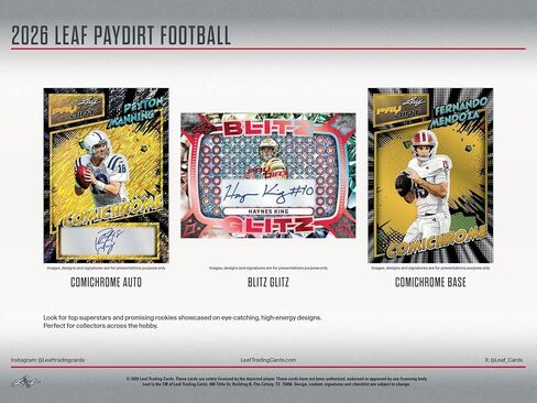 2026 Leaf Paydirt Football Hobby Trading Card Box (Four 4 Autographs Per Box) in Saudi Arabia