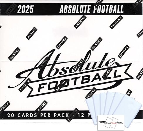 2025 Absolute Football Cello Box with 240 Total Trading Cards + 6 Toploaders and StreetCards Magnet! Look for The Kaboom Horizontals! in Saudi Arabia