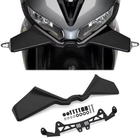 for Day.Tona 660 Day.Tona 660 2025 Modified Motorcycle Sport Downforce Exposed Front Spoiler aerodynamic Wing Fairing Wing Blades 2024 2025 in Kuwait