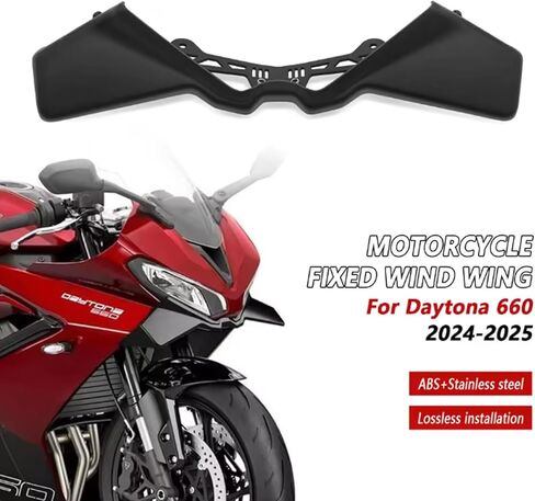 for Day.Tona 660 Day.Tona 660 2025 Modified Motorcycle Sport Downforce Exposed Front Spoiler aerodynamic Wing Fairing Wing Blades 2024 2025 in Kuwait