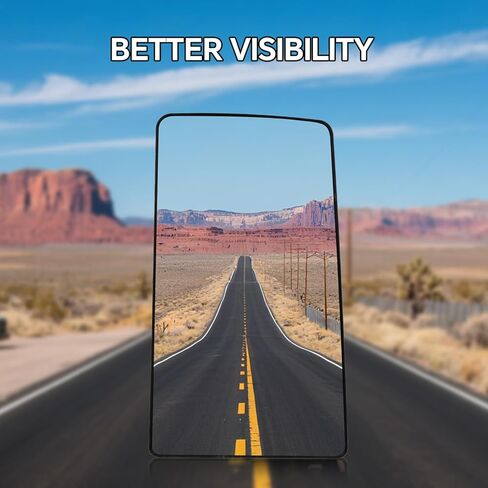 Passenger Upper Mirror Glass Replacement for Peterbilt 579 567 587, Right RH Side View Mirror Glass with Heated Function - OE Style Mirrors Part in Saudi Arabia