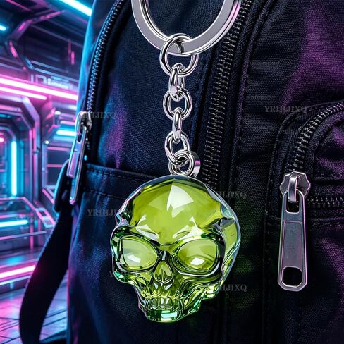 8Pcs 3D Aliens Resin Mold Head Skull Silicone Molds for Resin Epoxy Casting Molds with Keychain Rings,for DIY Halloween Charms,Gothic Pendants in Saudi Arabia