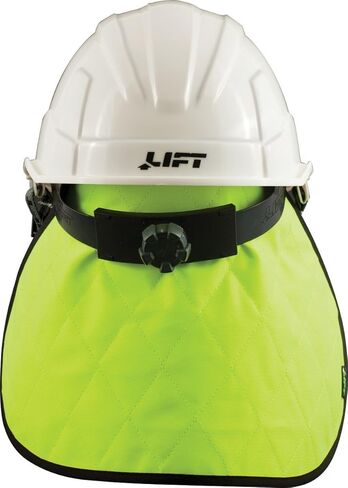 Lift Safety Crown Cooler Neck Shade | Evaporative Cooling Fabric | Full Neck & Head Coverage | Universal Fit for Most Hard Hats in Saudi Arabia