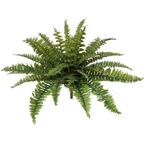 34" Artificial Boston Fern Plant with 42 Lifelike Green Silk Fronds - UV Resistant Faux Greenery for Indoor & Outdoor Use | Perfect for Home, Patio, Garden, Office Decor in Saudi Arabia