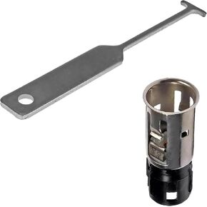Car Cigarette Lighter Socket, Cigarette Lighter Splitter, Cigarette Lighter Base with Disassembly Tool, Replacement for 25776667 J42059 25774623, Universal for Most Car Models in Kuwait