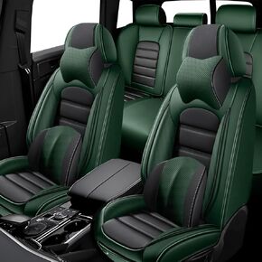 2 Front Leather Pickup Trucks Seat Covers for 2022-2024 Ford F-150 Lightning,Non-Slip Vehicle Car Seat Covers,Airbag Compatible Car Seat Cushion Protectors(Luxury,White+Gray) in Saudi Arabia