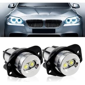 2PCS White Angel Eyes Halo Ring Marker Lights Bulbs Canbus For BMW E90 E91 2006-2008 2009-2012 3 Series 325i 328i 335i 330i 330xi 335i 335xi 335i xDrive Car Accessories in Saudi Arabia