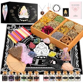 SHYSHINY Self Love Witchcraft Supplies, Self-Love Wiccan Supplies and Tools with Self-Care Journal Workbook, Witchy Gifts for Women, Witch Kit for Beginners in Saudi Arabia