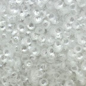 6mm Cup Sequins Crystal Clear Transparent Made in USA in Saudi Arabia