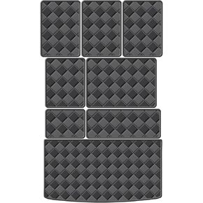 Cargo Mat for 2022-2025 Jeep Wagoneer/Jeep Grand Wagoneer 8 Seats (Non-L) Trunk Mat & 2ND+3RD Row Rear Backrest Mat, All Weather Rear Cargo Liner Back Seat Cover Protector in Saudi Arabia