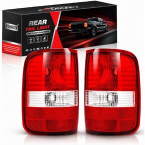 مجموعة أضواء الذيل تناسب Ford F150 F-150 2009 2010 2011 2012 2013 2014 إشارة الانعطاف الخلفية للفرامل الخلفية للسائق الأيسر غطاء عدسة الركاب الأيمن BL3Z13404AB BL3Z13405AB (المصباح متضمن) in Kuwait