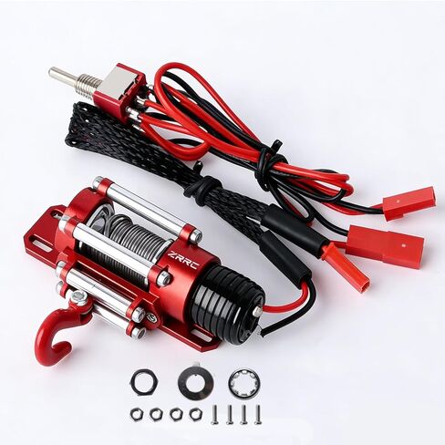1/10 RC Crawler Winch for Axial SCX10 Traxxas TRX4 Redcat Gen 8 Gen7 RC4WD D90 RC Rock Climbing Car (1/10 rc Winch) in Saudi Arabia