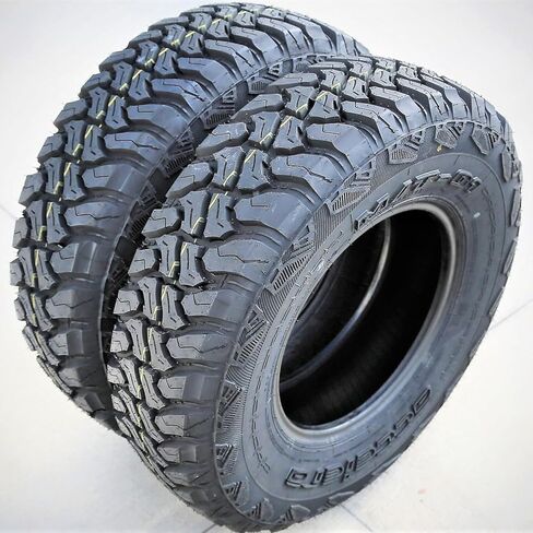 Set of 2 (TWO) Accelera M/T-01 M/T Mud Off-Road Light Truck Radial Tires-LT165/80R13 165/80/13 165/80-13 94/93Q Load Range D LRD 8-Ply BSW Black Side Wall in Kuwait