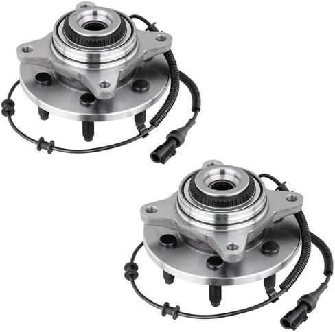 MOSTPLUS Wheel Bearing Hub Front Wheel Hub and Bearing Assembly 515079x2 Compatible for Ford F-150, Lincoln Mark LT 4WD 4x4 with ABS 6 Lug (Set of 2) in Kuwait