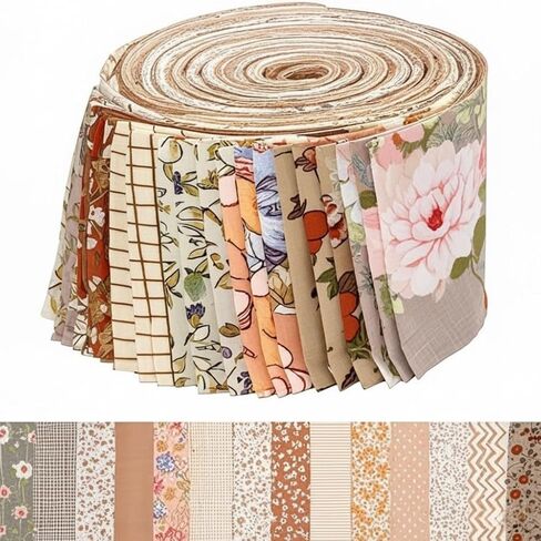 42 Piece Jelly Roll Fabric Quilting,Pre Cut Fabric Strips for Quilting Projects Sewing and Patchwork Crafts in Saudi Arabia