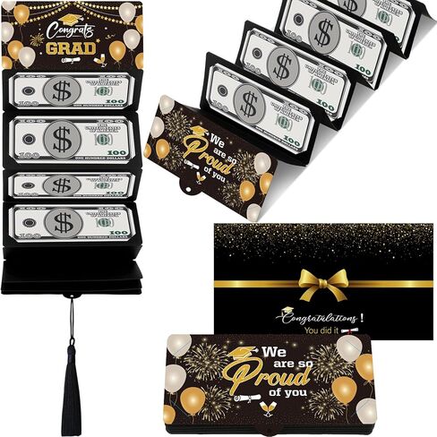 Graduation Gifts, Graduation Money Holder with 6 Bill & Card Slots and Envelope, Congratulation Cash Gift Card Holder for College Graduates 2026 in Saudi Arabia