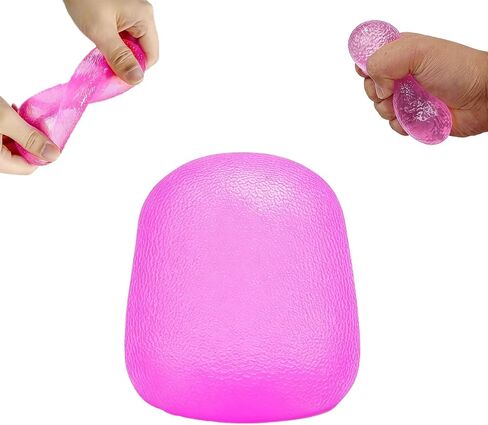 Extra Thick Slow Rising Squishy Ball for Kids Ages 3+ & Adults, Soft Sensory Fidget Squeeze Toy for Desk, Office, Travel & Classroom(Blue) in Kuwait