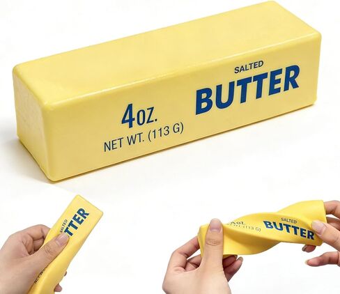 1Pcs Butter Stick Slow Rising Squishy Taba Squishy, Salted Butter Bar Slow Rising Figure Stress Relief Fidget Toy for Mood Relax Hand Relax, Party Favor Gift in Saudi Arabia