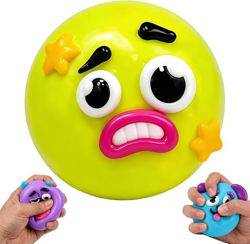 New Smushers Squishy Dog Face Swap Soft Slow Rising Squishy Toy, Cute Sensory Fidget Squeeze Toy, Stress Anxiety Relief Decompression Squishies for Adults Kids (A: Pink) in Saudi Arabia