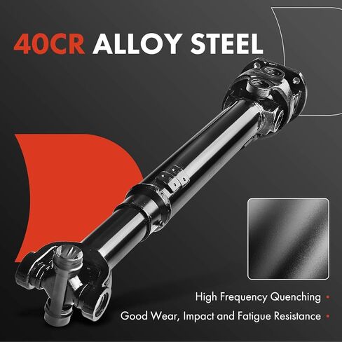 A-Premium Front Complete Drive Shaft Prop Shaft Driveshaft Assembly [4WD] Compatible with Dodge Ram 1500/2500/3500 1997 1998 1999, First Design, 46RE Trans., Replace# 53006786AB, 53006781 in Kuwait