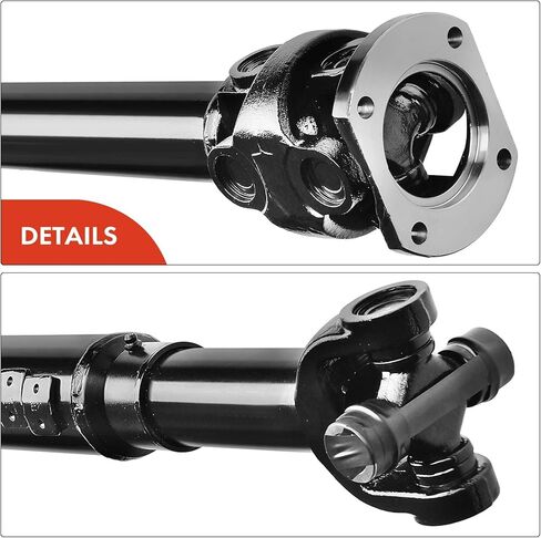 A-Premium Front Complete Drive Shaft Prop Shaft Driveshaft Assembly [4WD] Compatible with Dodge Ram 1500/2500/3500 1997 1998 1999, First Design, 46RE Trans., Replace# 53006786AB, 53006781 in Kuwait