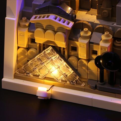 مجموعة إضاءة LED من BrickBling DIY مع مجموعة إضاءة Lego 21064 Paris City of Love Block 0.38 مم سلك طاقة مخفي، أسلاك مخفية لا تؤثر على مظهر الكتلة، تعمل بمنفذ USB (بدون نموذج) in Kuwait