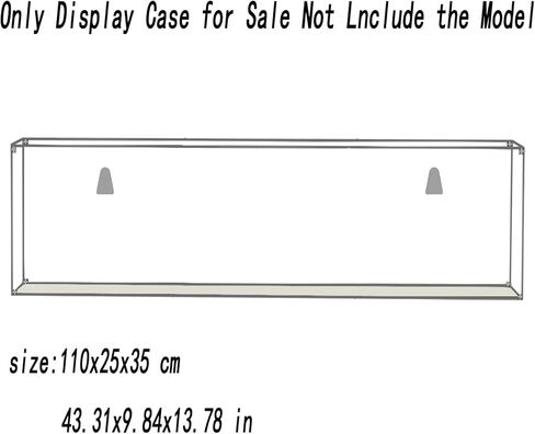 Acrylic Display Case for Lego 76968 Dinosaur Fossils: Tyrannosaurus rex 75978 Can Be Installed on The Wall Photo Frame 43.31Lx9.84Wx13.78H inch(110x25x35 cm)(NOT Included The Model) in Saudi Arabia