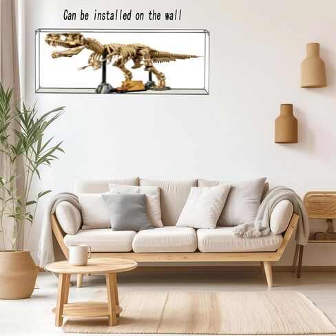 Acrylic Display Case for Lego 76968 Dinosaur Fossils: Tyrannosaurus rex 75978 Can Be Installed on The Wall Photo Frame 43.31Lx9.84Wx13.78H inch(110x25x35 cm)(NOT Included The Model) in Saudi Arabia