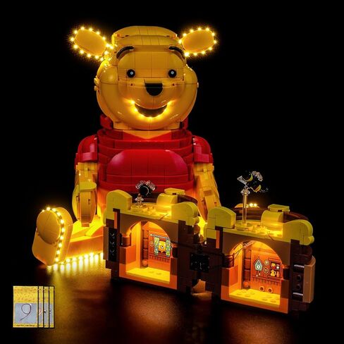إضاءة LED متوافقة مع LEGO 43300 Winnie the Pooh - مصابيح فقط، مجموعة إضاءة متوافقة مع LEGO Disney 43300، غير متضمنة النموذج in Kuwait