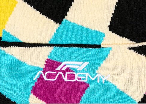 LEGO x F1 Academy Unisex Checkered Logo Beanie, Multicolor, One Size in Kuwait