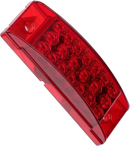 cciyu 5x أحمر 6 بوصات LED مستطيلة مصابيح جانبية لتخليص العلامات 21 صمام ثنائي مع عاكسات مقاومة للماء مستطيلة LED توقف الانعطاف وأضواء الفرامل الخلفية على السطح in Kuwait